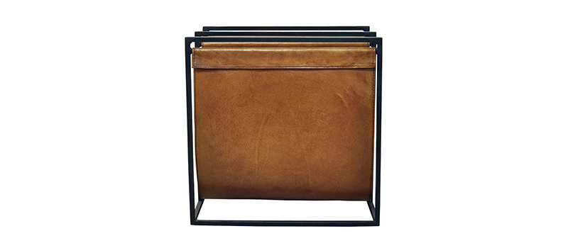 Magazine-Holder-Double-Black-Frame-Light-Brown-Pure-Furniture-350-1