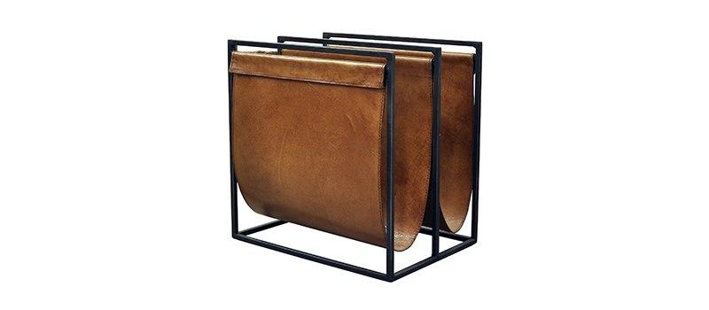 Magazine-Holder-Double-Black-Frame-Light-Brown-Pure-Furniture-350-2